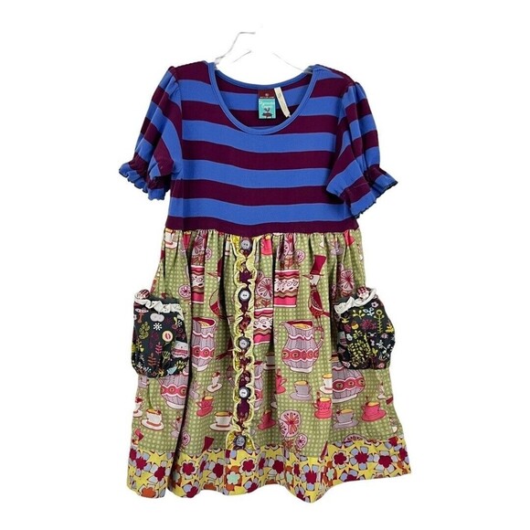 Matilda Jane Girls 6 Character Counts Maggie at Tea Dress - Picture 1 of 5